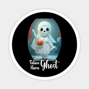 Future Nurse Ghost Student Funny Halloween Nursing Ghost Magnet